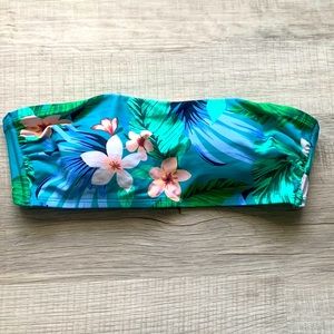 KONA SOL Tropical Bandeau Bikini Top